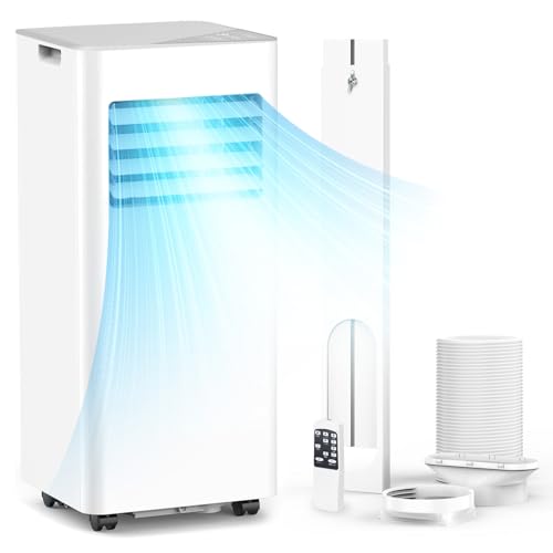 Joy Pebble スポットクーラー 2.0kW 6-8畳対応 エアコン 工事不要 冷房/除湿/送風 2階段風量送風 24時間タイマー おやすみモード 省エネ 移動式エアコン 暑さ対策 冷房機 ノンドレン 排熱ダクト リモコンつき 日本語取扱説明書